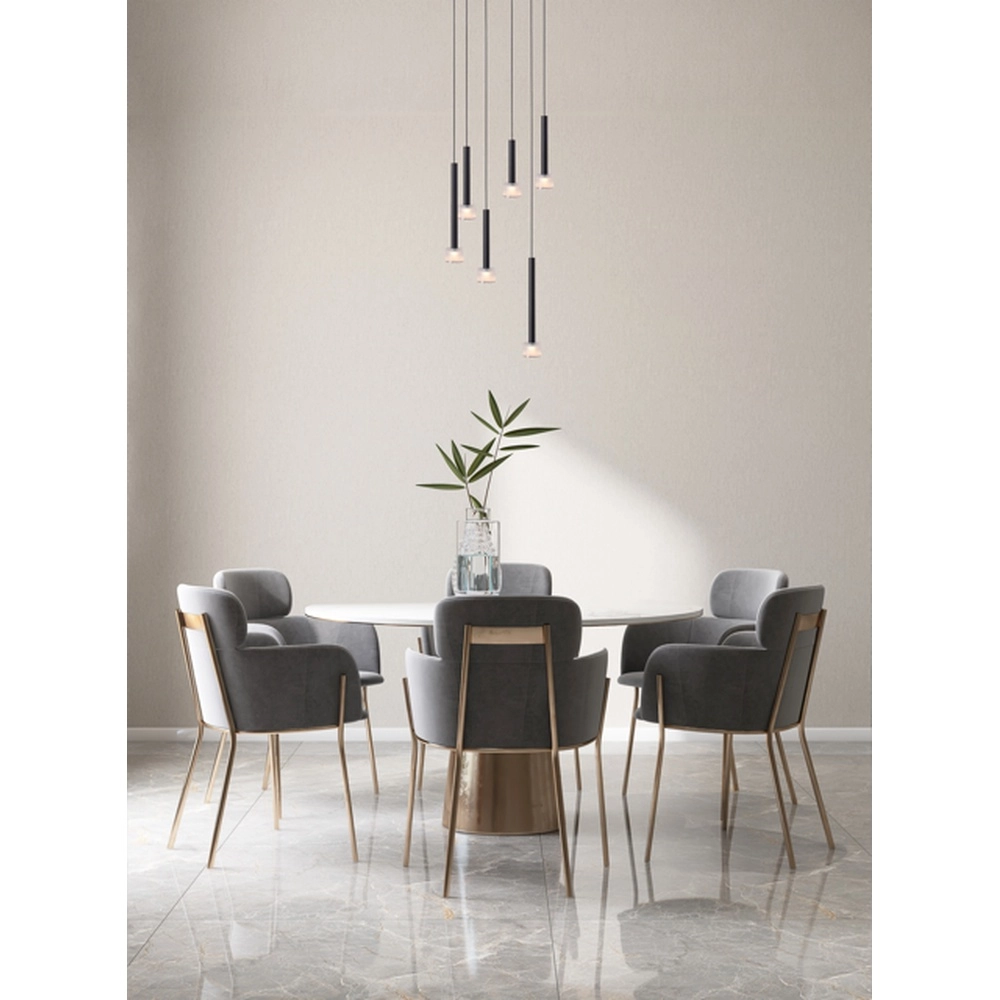 Suspension LED Fabro 6 lumières - noir Masterlight 8718121317052