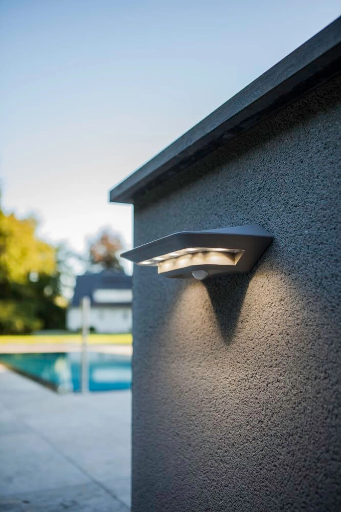 Applique solaire Ghost Solar Gris argent Lutec 4250294308191