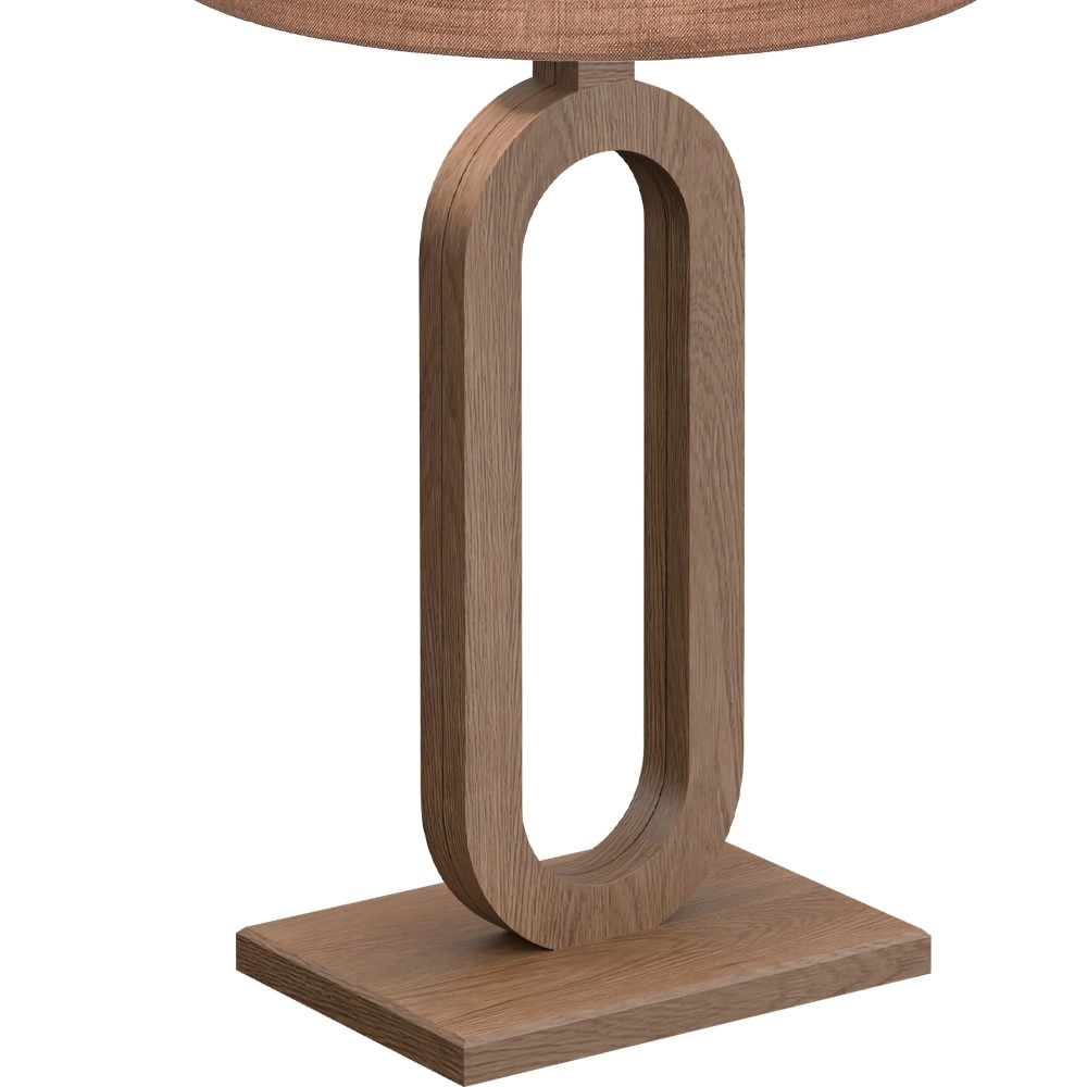 Lampe de table Sino Loop Bois sombre de 54 cm Masterlight