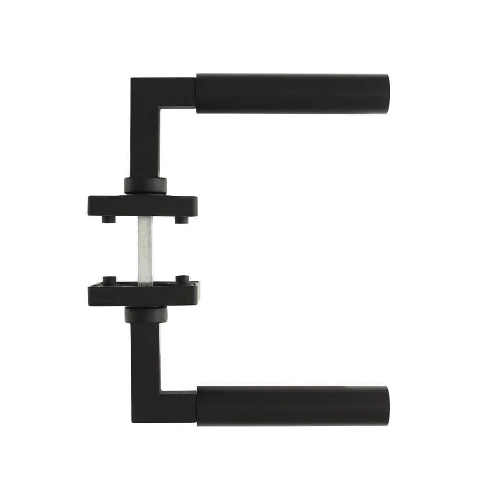 Poignée Bau-Stil Rosace carrée noire Intersteel 8714186556405