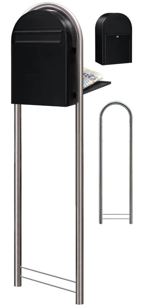 Boites aux lettres Classic B 9005 Noir texturé Bobi 6417237006325