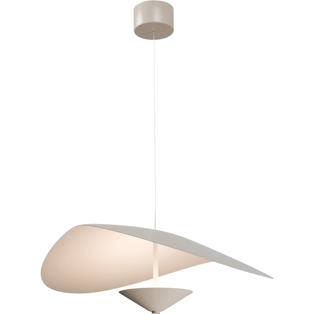 Lampe suspendue de style danois Lente Ø 60 cm - sable - avec poulie