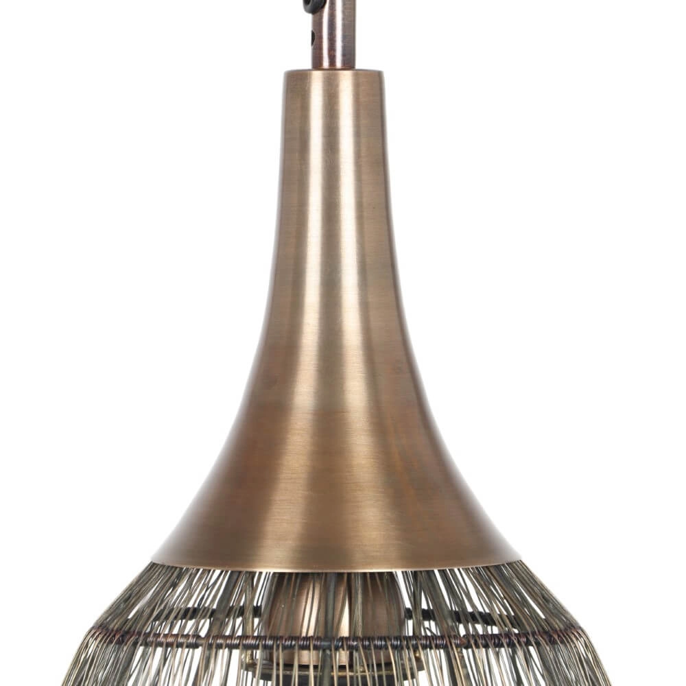 Lampe à suspension ovale Soraya Ø 26cm - bronze Trio 4017807617443