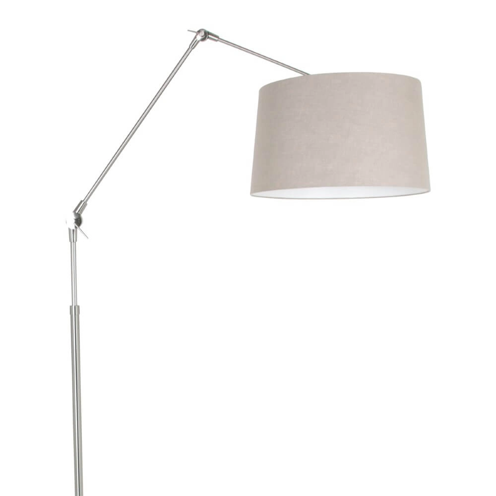 Lampadaire Gramineus 165cm gris avec abat-jour gris lin Lampadaire Gramineus 165cm gris avec abat-jour gris lin
