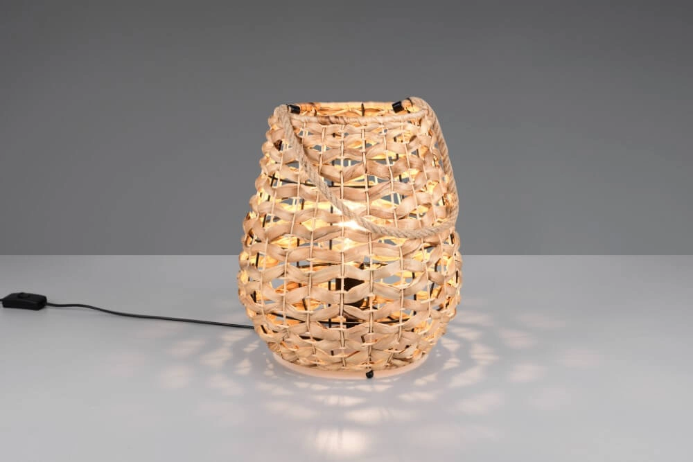 Lampe de table champêtre Jean Rotin Ø 29cm Trio 4017807637687