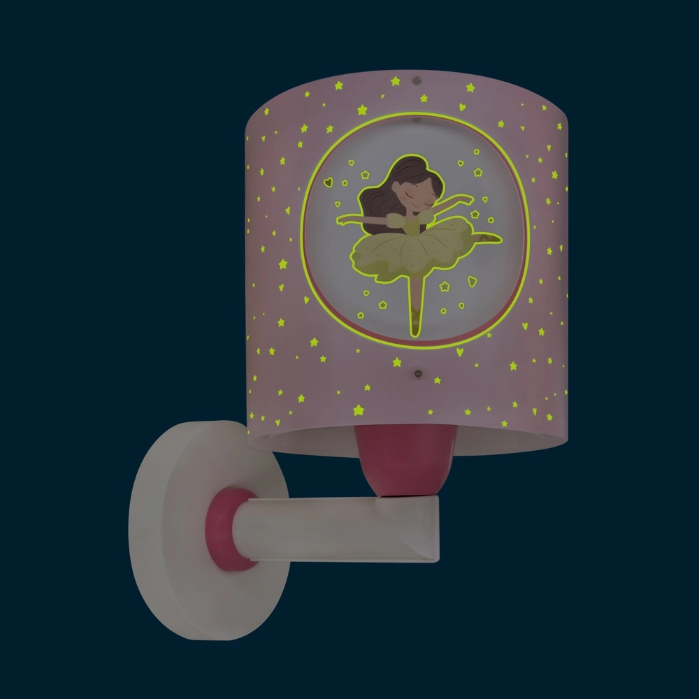 Applique murale Princess Dance Lueur rose dans le noir Dalber 8420406609195