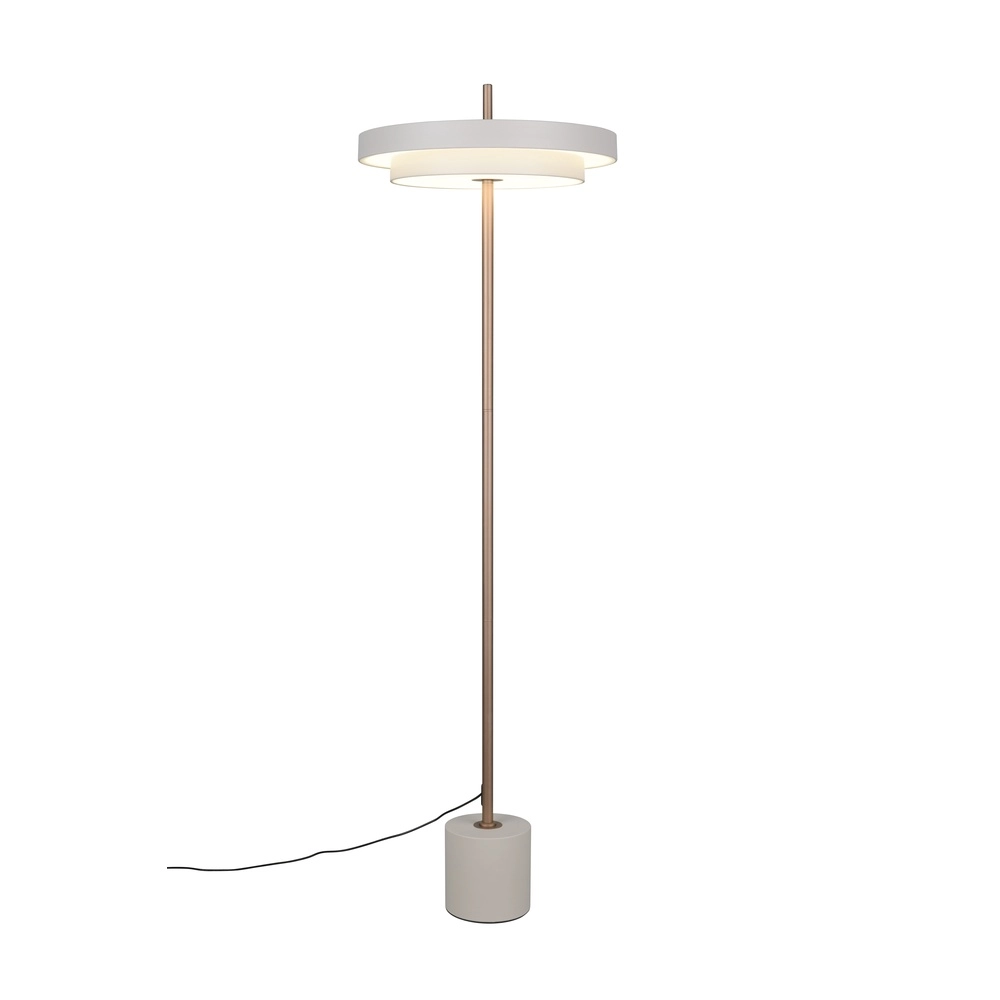 Lampadaire moderne Keaton blanc Trio 4017807655933