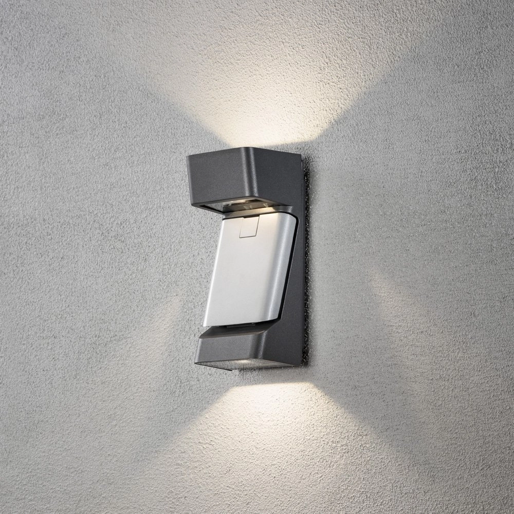 LED lampe d'extérieur Ravenna Adress anthracite avec gris KonstSmide 7318307976373