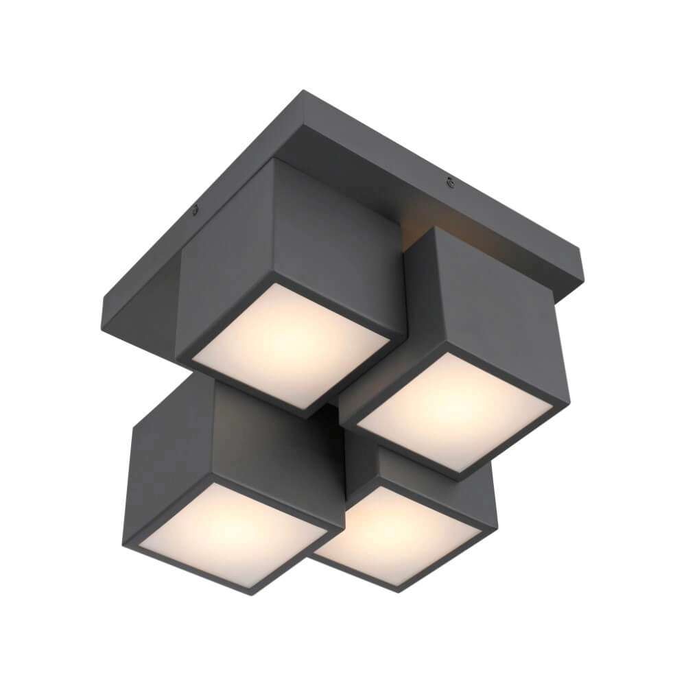 Plafonnier noir Tetris noir Just Light 4043689004538