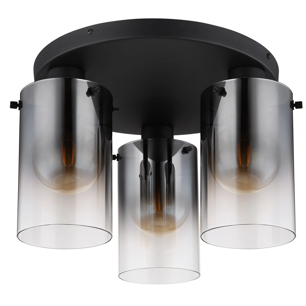 Lampe de plafond noire Florentina 3-lumière Globo 9007371455140