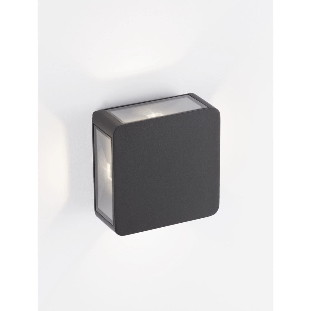 Applique murale carrée Serika anthracite