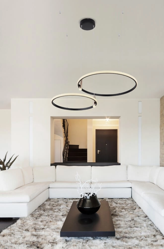 Lampe à suspension LED design Coco 2 lumières - Ø 150cm Globo 9007371423187