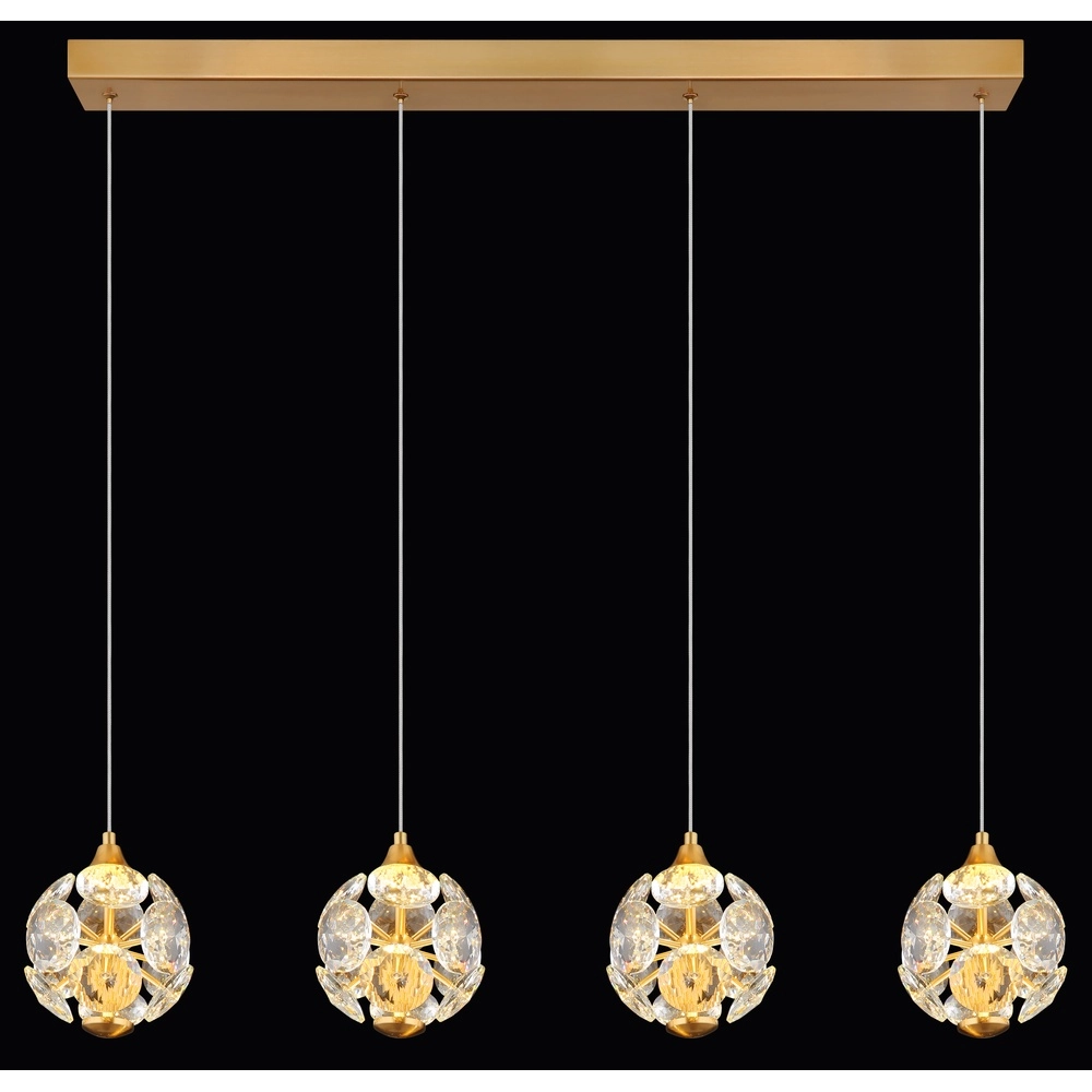 Lampe suspendue à 4 lumières Virina Or Globo 9007371452620