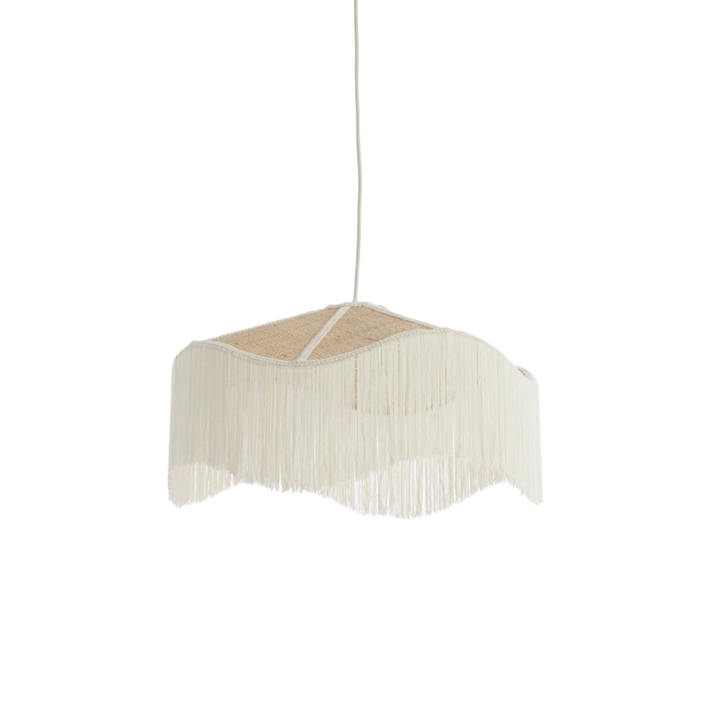 Lampe suspendue Tiffany blanc Ø 50cm