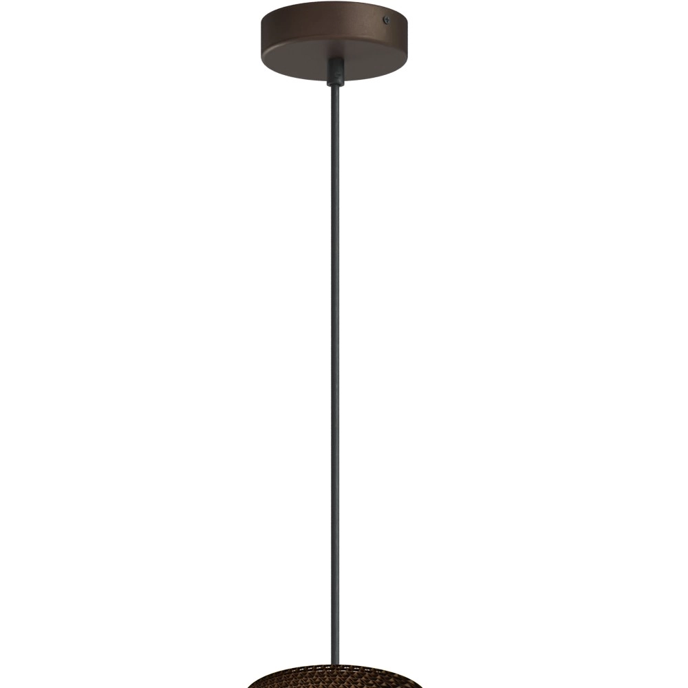 Lampe suspendue à une seule lumière Carta Pineapple Cacao papier Ø 29cm Masterlight 8718121437552