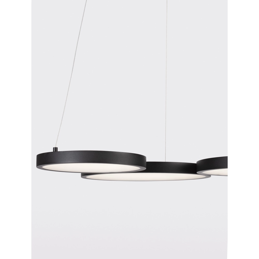Suspension moderne Magnus noir 55cm Lyora 5212017433169