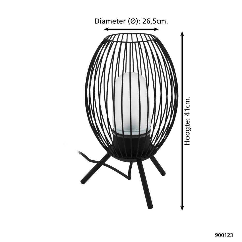 Lampe de terrasse Fusignano noir Eglo 9008606230198
