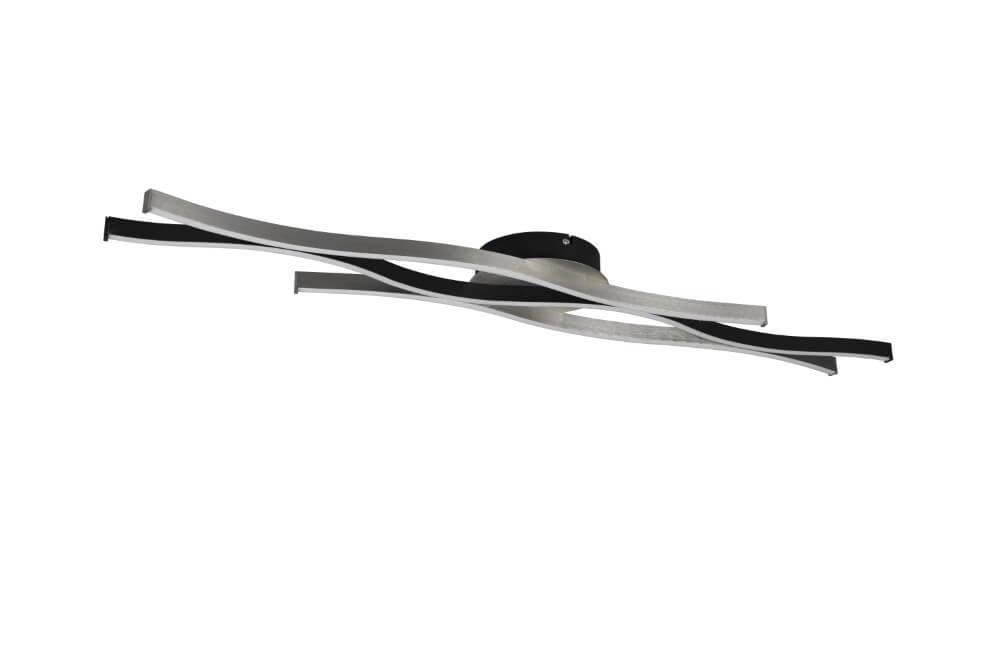 Plafonnier Blaze noir avec du métal Trio 4017807539936