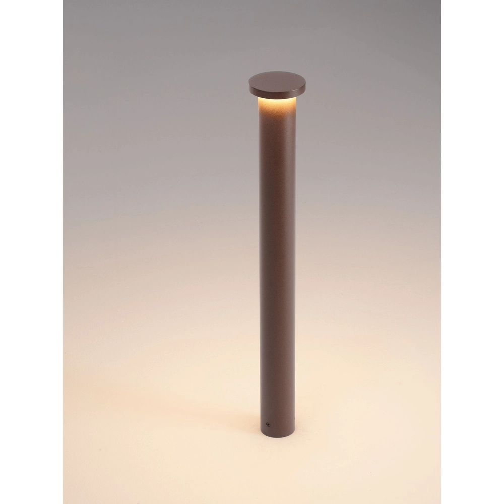 Éclairage de chemin moderne Bast brun rouille 65cm - 3000K