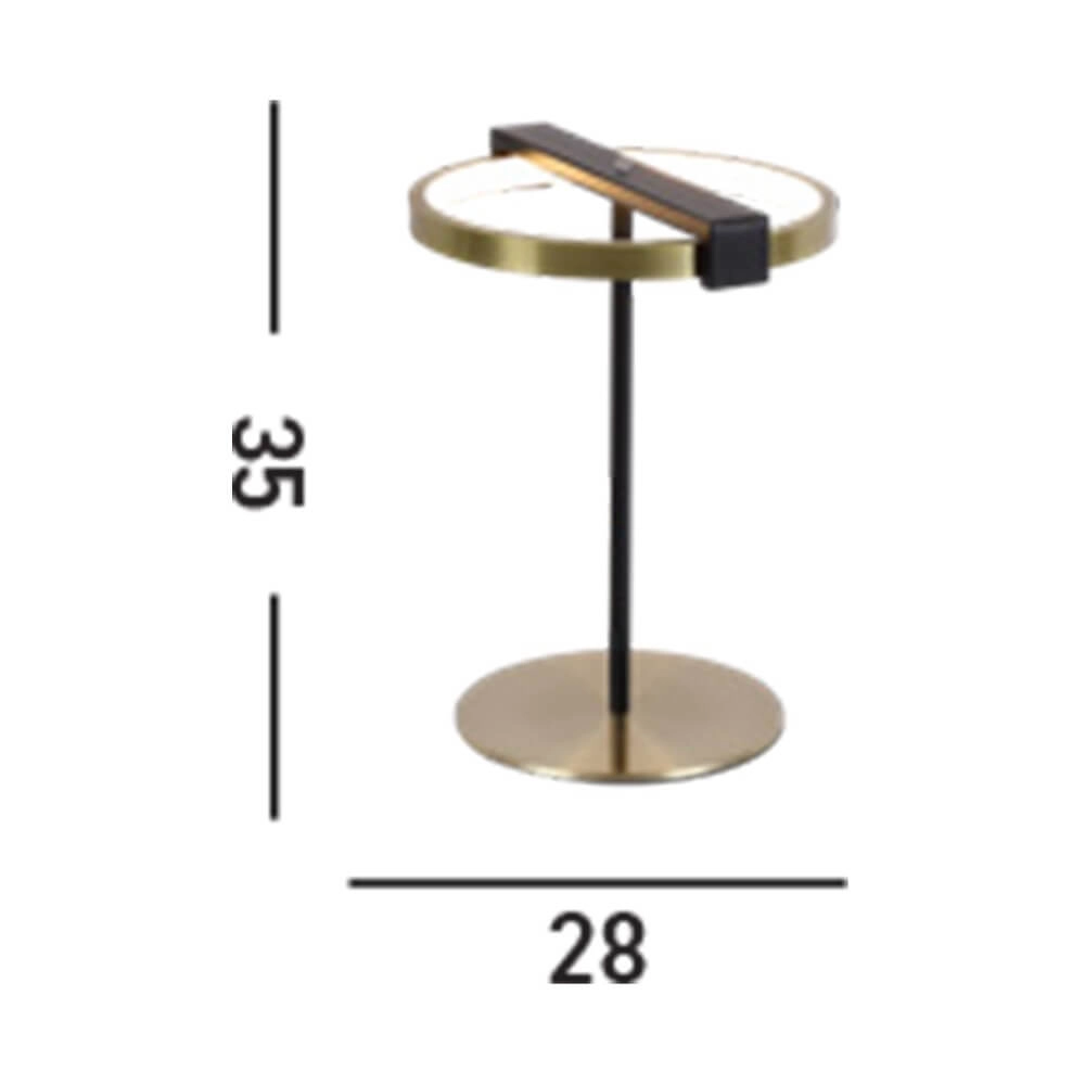 Lampe de table Aerial Noir et or Searchlight 5053423274393