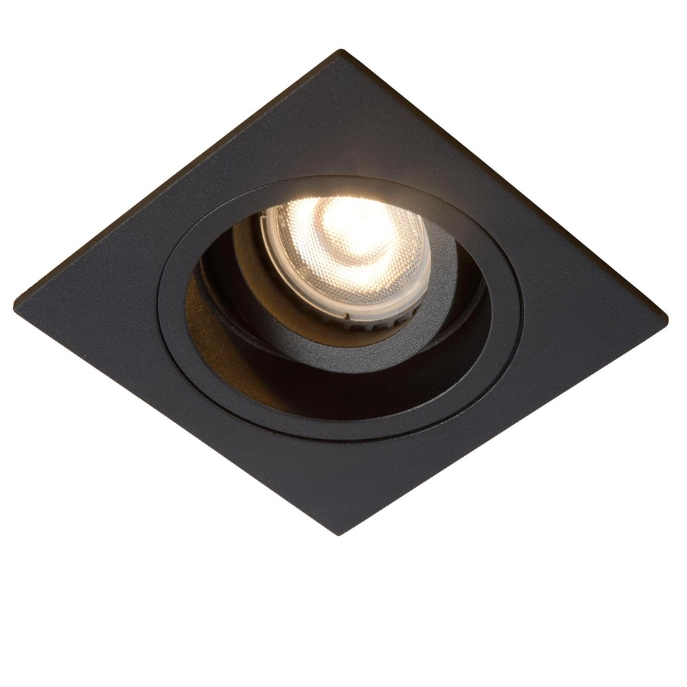 Projecteur carré encastré Embed Noir Lucide 5411212221193