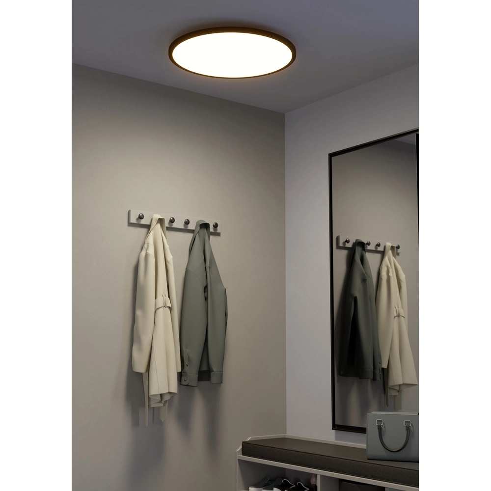 Lumière de plafond intelligente et fine Sarsina-Z Ø 60cm - noir Eglo 9008606264070