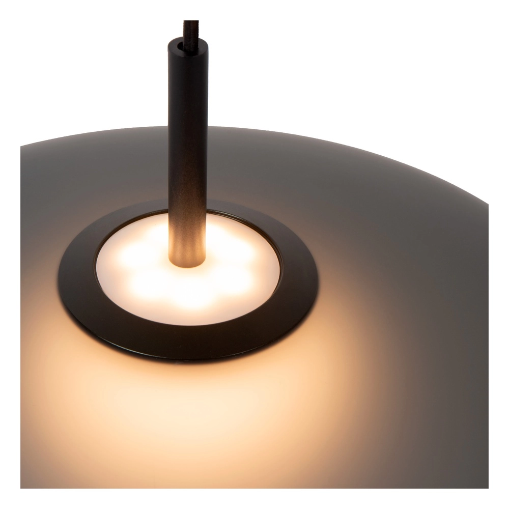 Lampe suspendue élégante Menga Ø verre fumé de 40 cm Premium by Lucide 5411212251206