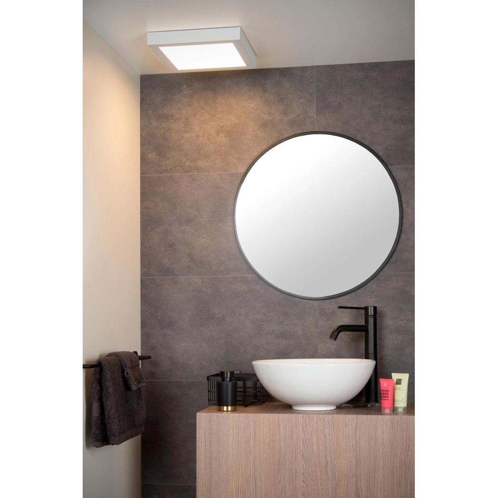 Éclairage de plafond Brice-Led 30 cm carrés blanc IP44 Lucide 5411212281357