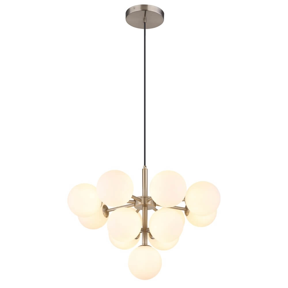 Suspension nickel Grappy 13 lumières Suspension nickel Grappy 13 lumières
