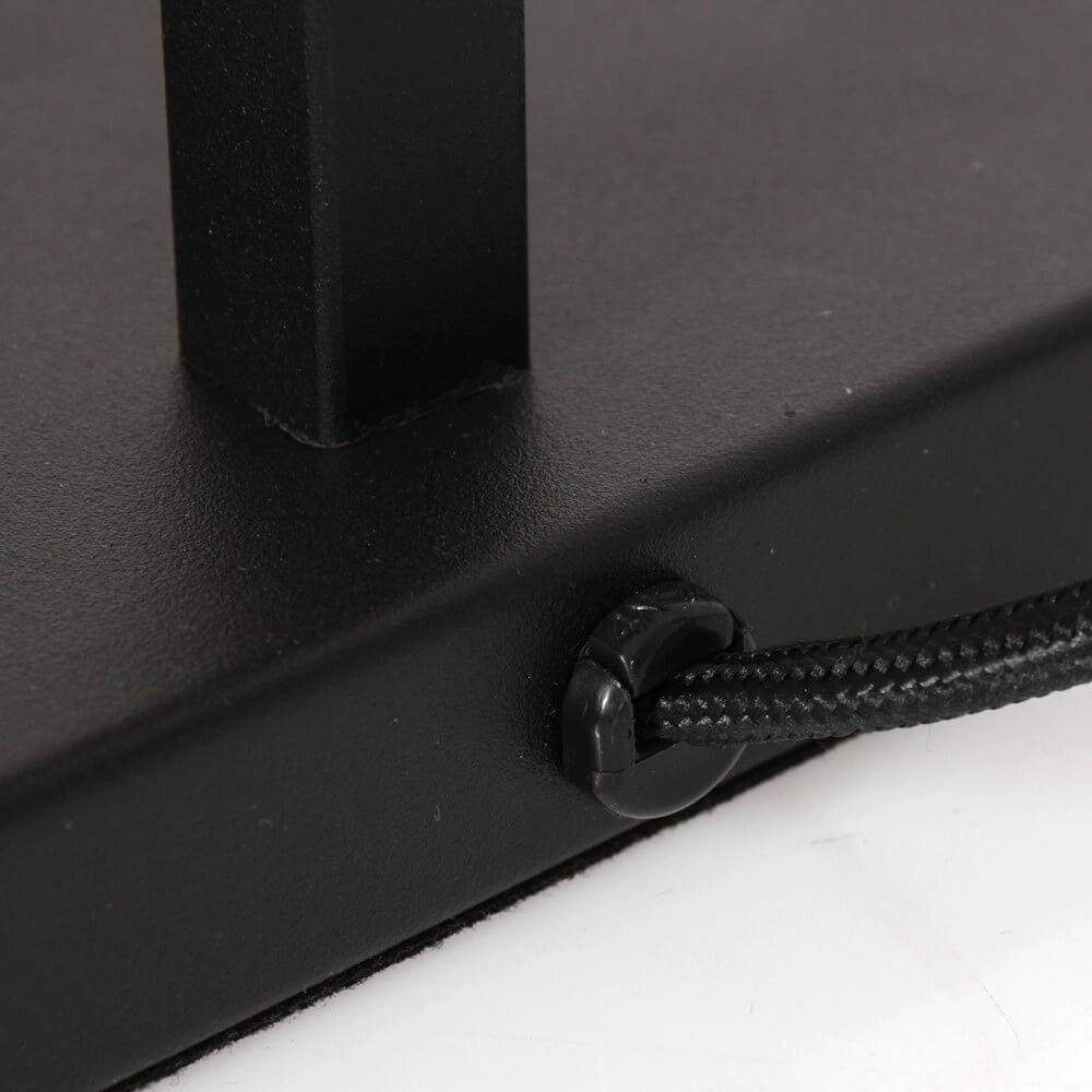 Lampe de table noire Lotus avec verre fumé Steinhauer 8712746167702