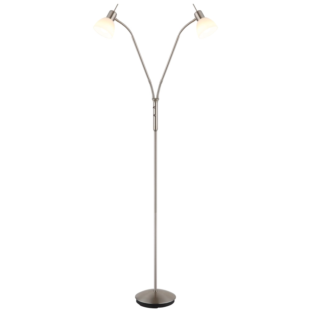 Lampe de lecture à 2 lumières Malte nickel Globo 9007371447541