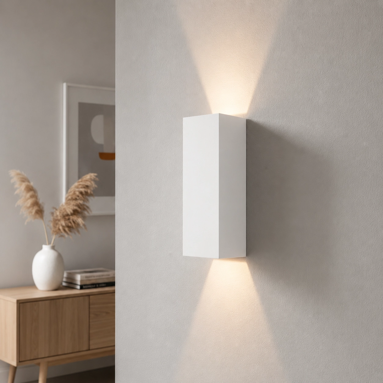 Spot mural à LED Vegas250 Up - Down 2x4w - 2700K - 25cm blanc