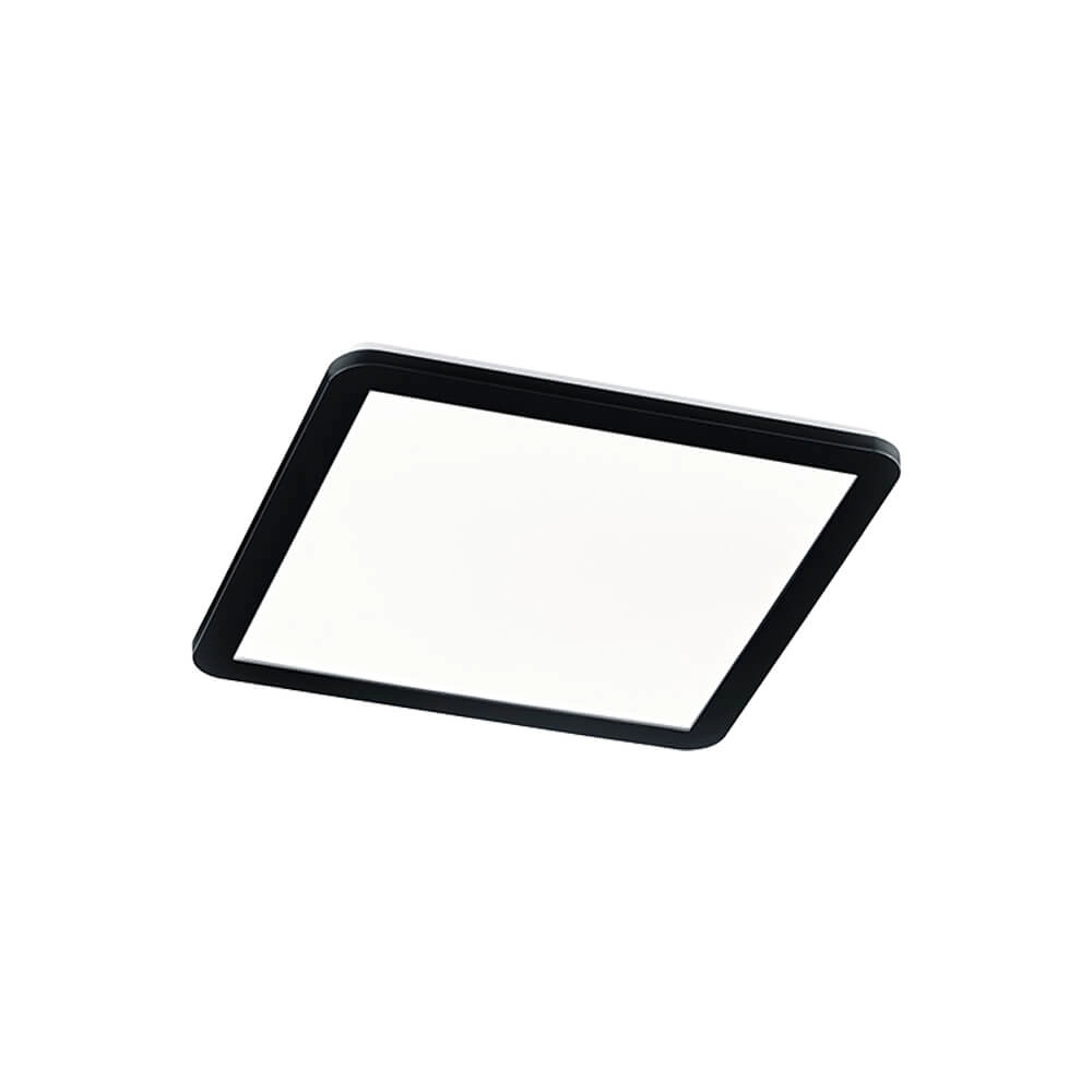 Plafonnier carré Camilla 40cm noir mat