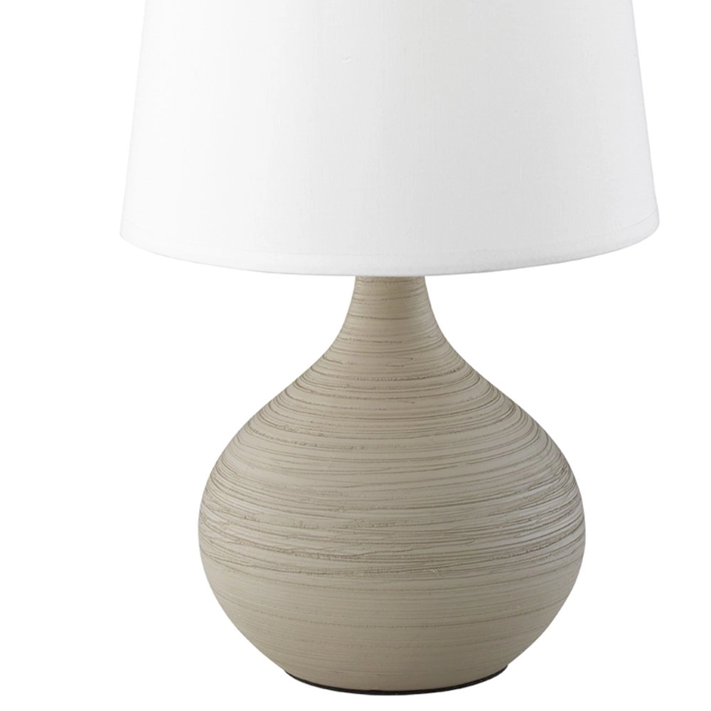 Lampe de table Martin Cappuccino 29 cm avec du blanc Trio 4017807346244