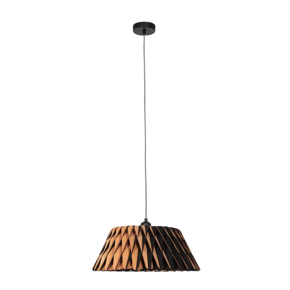 Lampe à suspension en bois noir Maze Ø 46 cm Steinhauer 8712746166293