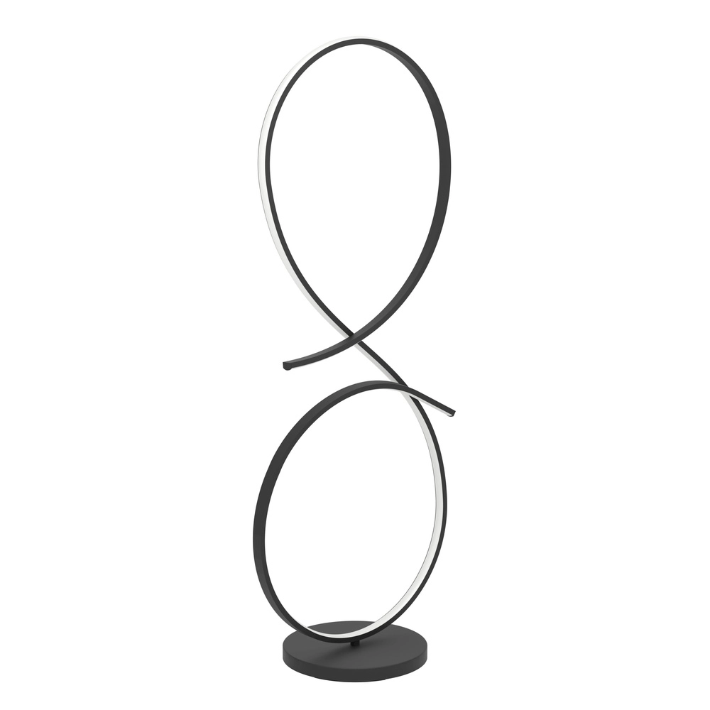 Lampe sur pied LED moderne Serpins 107 cm - noir