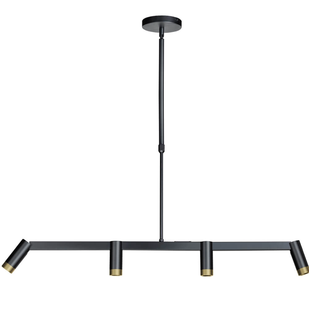 Lampe de table à manger élégante Miller 4 lumières noir ETH 8720195303077
