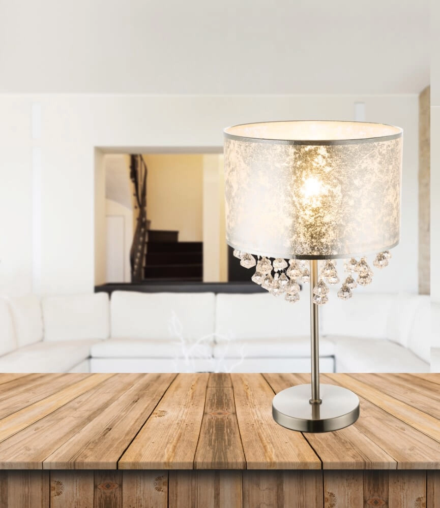 Lampe de table argentée Amy I Globo 9007371369973