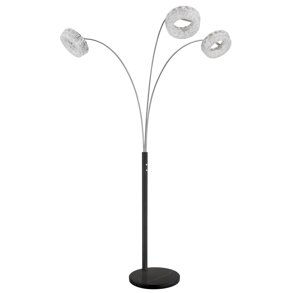 Lampe de pied Laurel Noir Globo 9007371579044