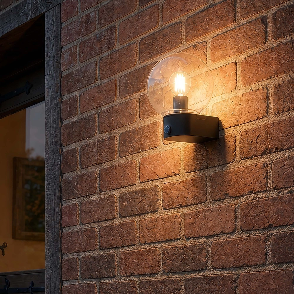 Ampoule de lampe murale Marina Noir avec capteur Searchlight 5,05342E+12