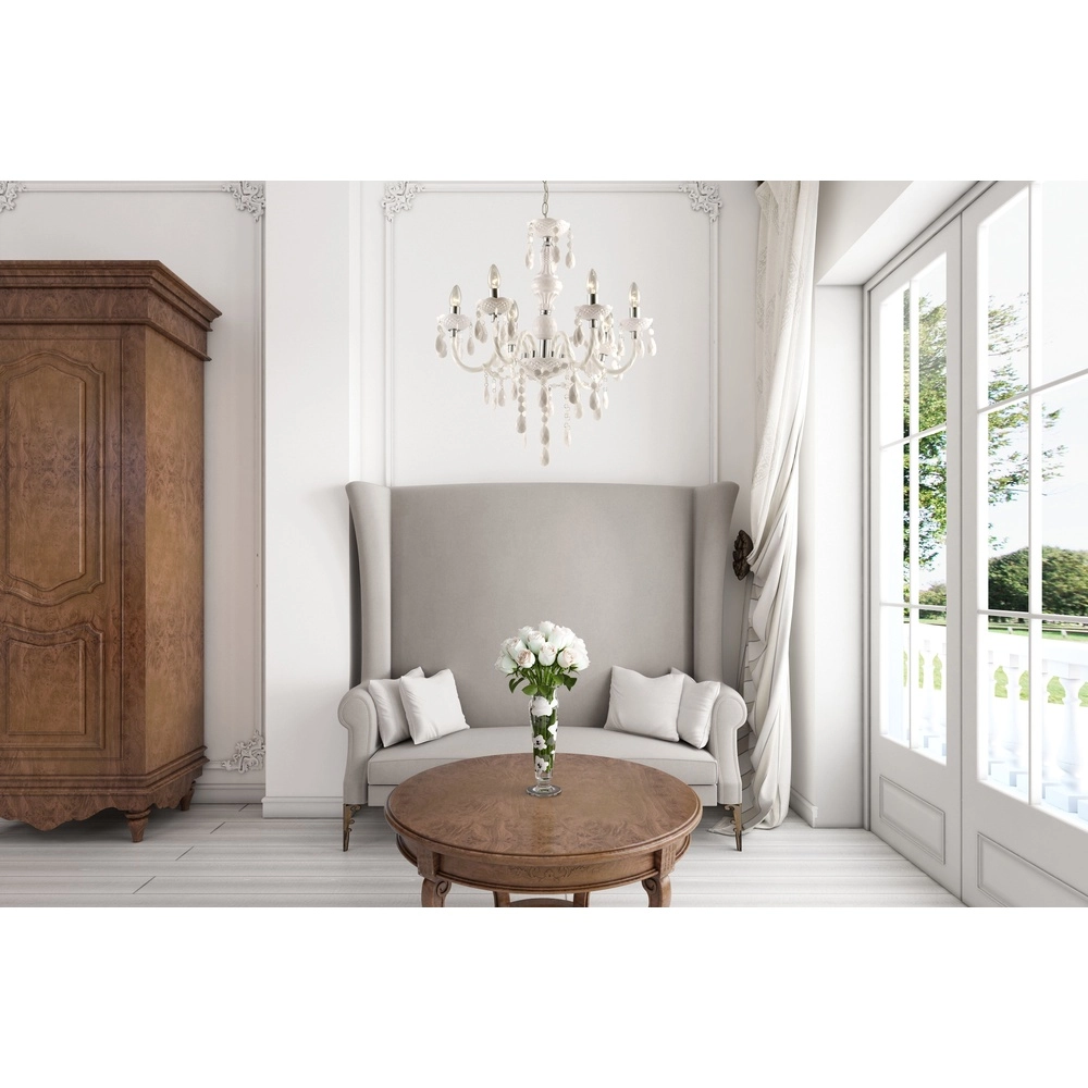 Chandelier Cuimbra I chrome blanc Globo 9007371176557