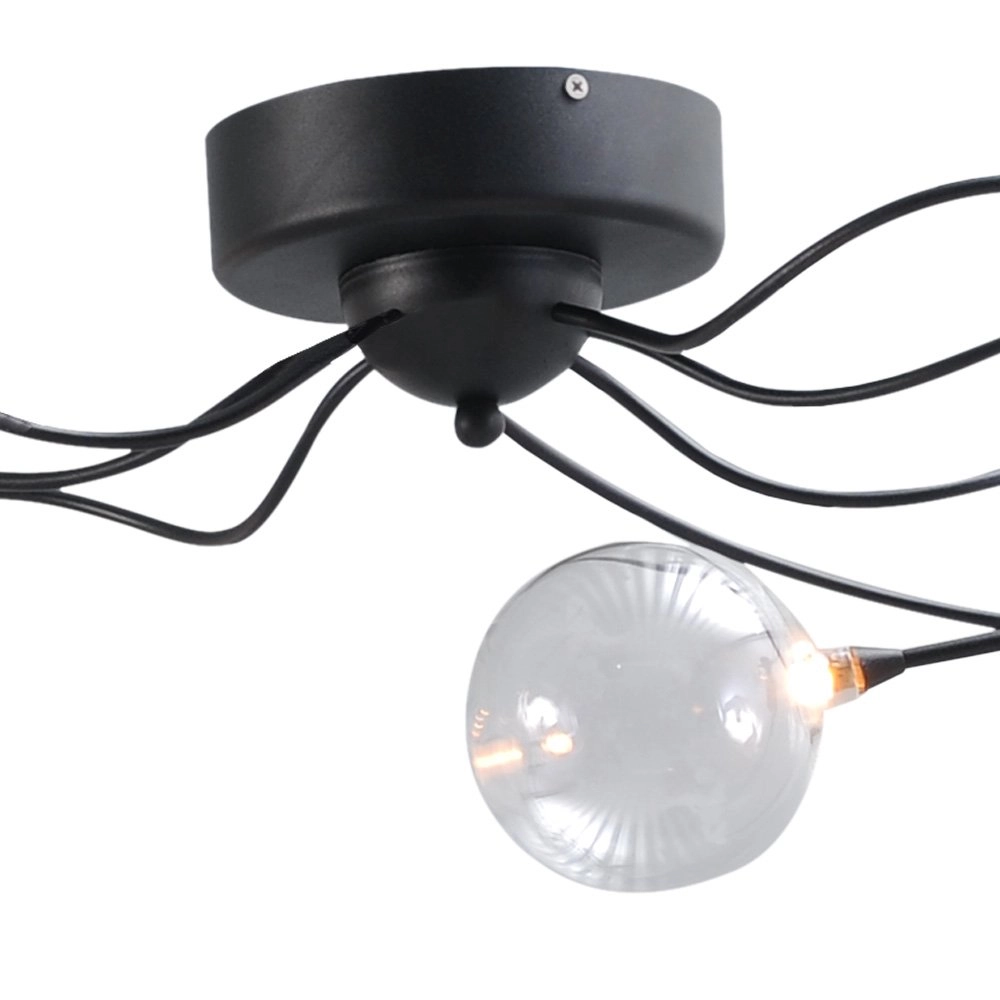 LED plafonnier Gio 7 lumières noir Masterlight 8718121182148