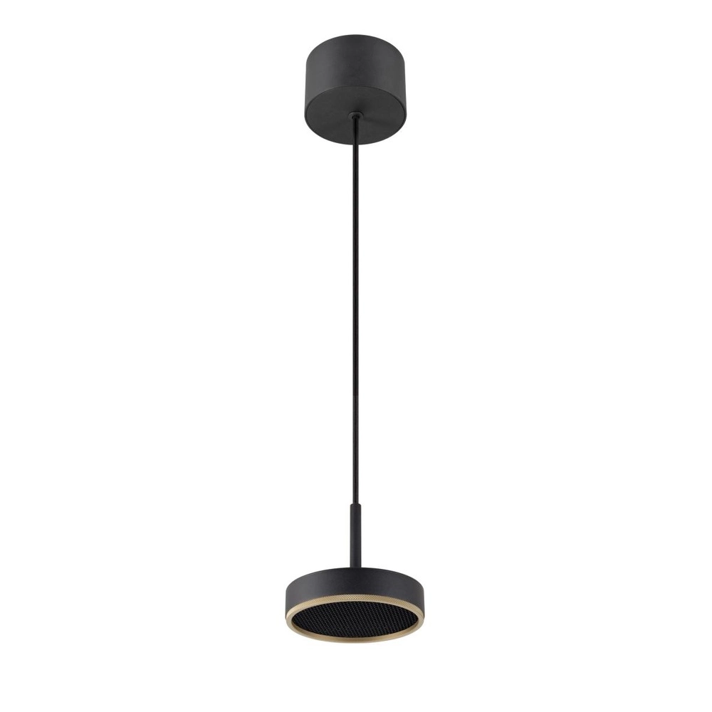 Suspension Grip! Flat noir avec or Ø 14cm SLV 4024163304252