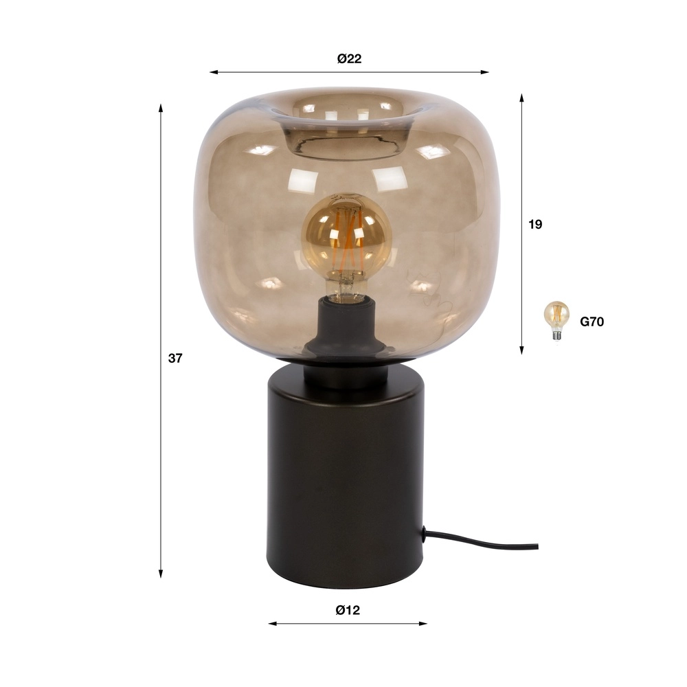 Conception des lampes de table Serene Sienna Brown Lyora 8716803514737