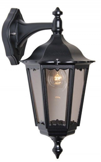 Lampe d'extérieur classique Cartella Down noir