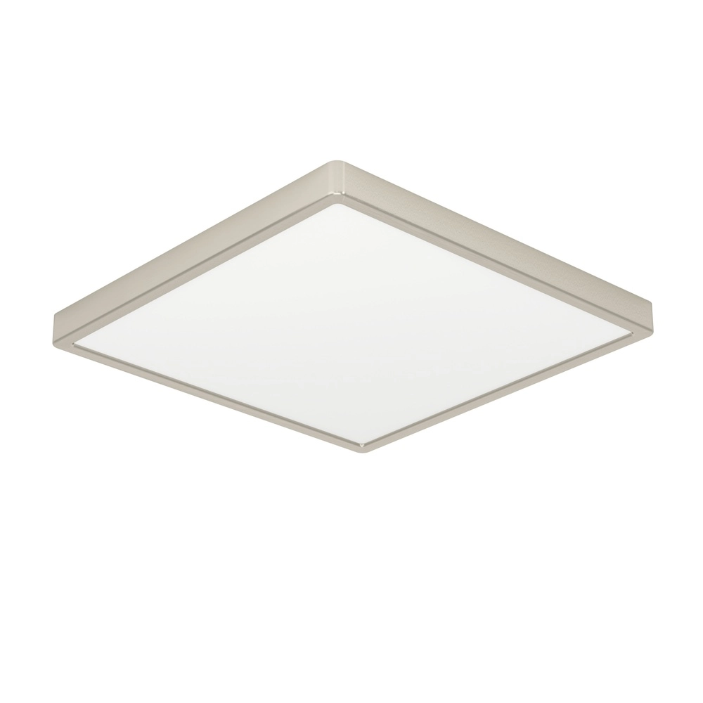 Lumière LED de plafond Fueva 6 Carré - Acier inoxydable - 39x39 cm