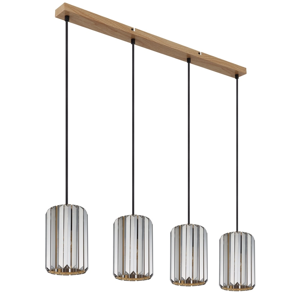 Lampe suspendue Run Bois 4-léger Globo 9007371519965