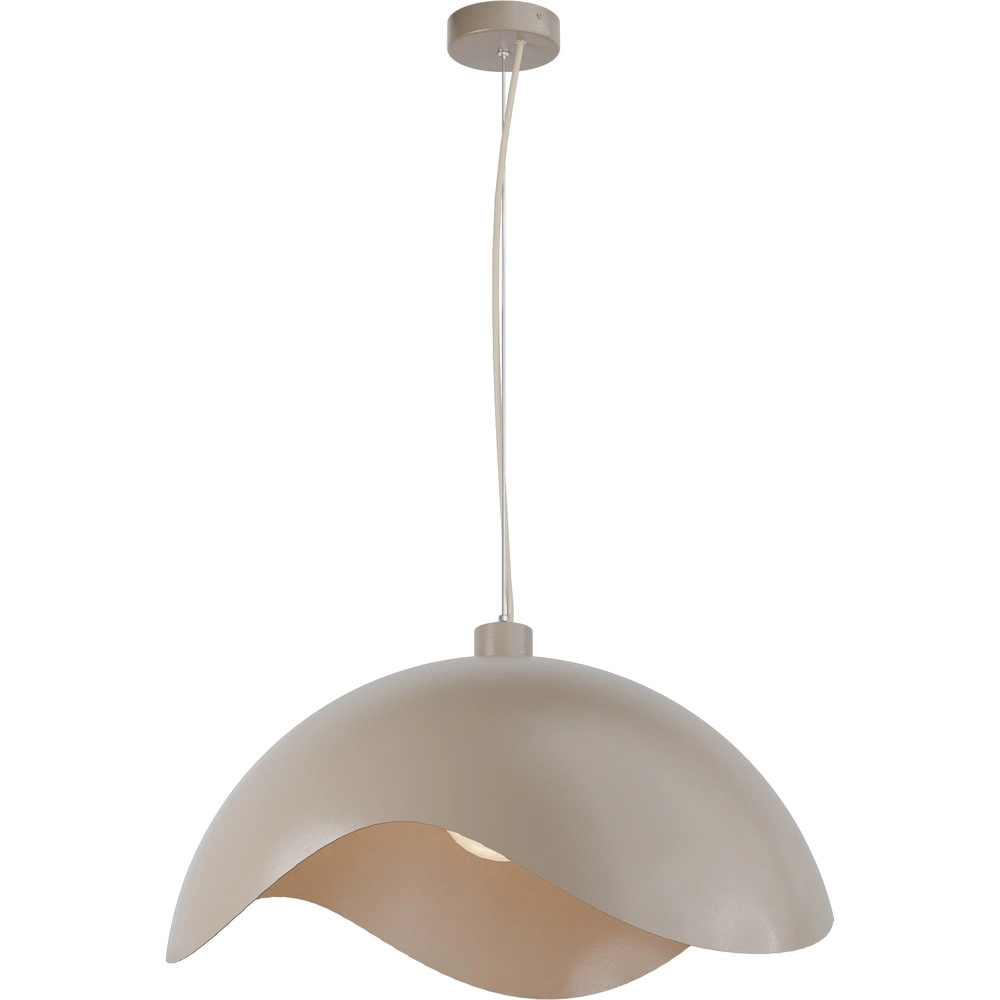 Lampe pendante de conception Volta Ø60cm - ondulé - sable
