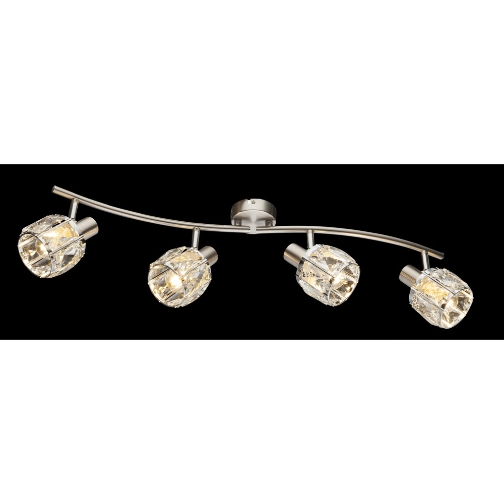 Lampe de plafond Kris Nickel 4-léger Globo 9007371366255