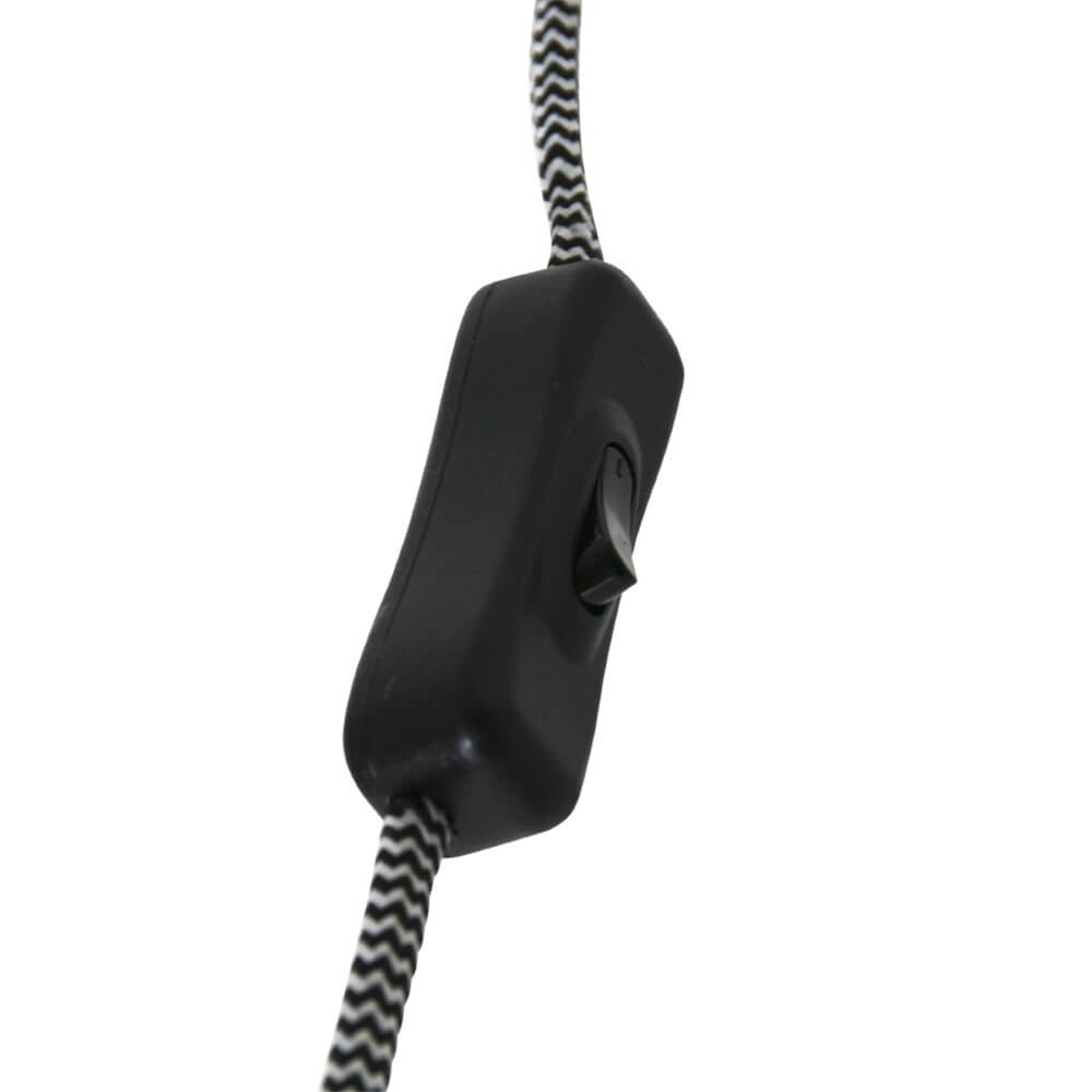 Lampe de lecture Gramineus noir avec abat-jour blanc Steinhauer 8712746132380